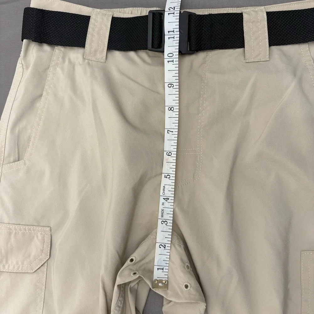 Columbia Men's Cargo Pants with Belt Size 28W 30L Hiking Outdoors Fishing